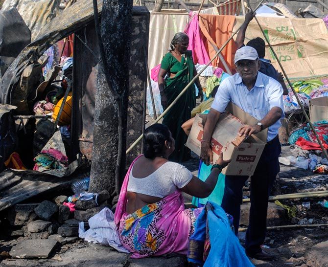 kandivali Fire Relief